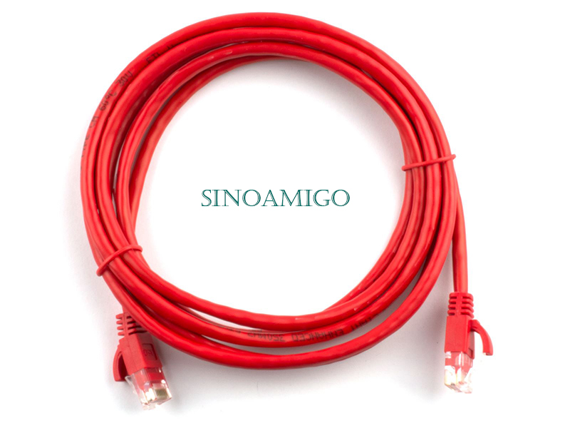 Dây nhảy mạng Cat6 1m Sinoamigo SN-24002 màu đỏ chính hãng | Patch cord 550MHz